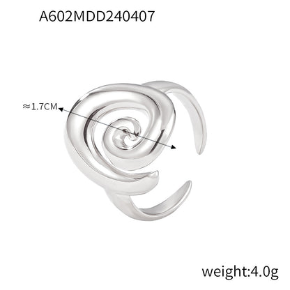 Titanium Steel Spiral Shape Ring